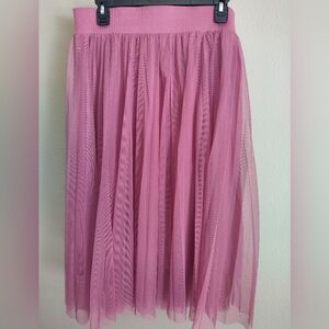 Torrid Tile Pink Midi Skirt Size 00 (M/L)